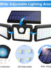 Triple Head Outdoor Waterproof Solar Motion Sensor Light
