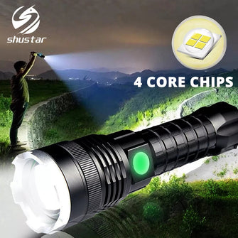 P-50 Rechargeable LED Long Range Search Flashlight Torch