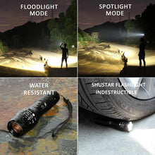 4 Colors High Lumens Bright Small Flashlight, Zoomable Waterproof Adjustable Brightness Flash Light